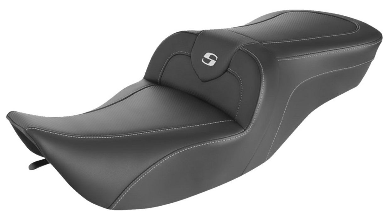 SADDLEMEN 0801-1411 897-06-185 Roadsofa™ Seat - Carbon Fiber - Without Backrest