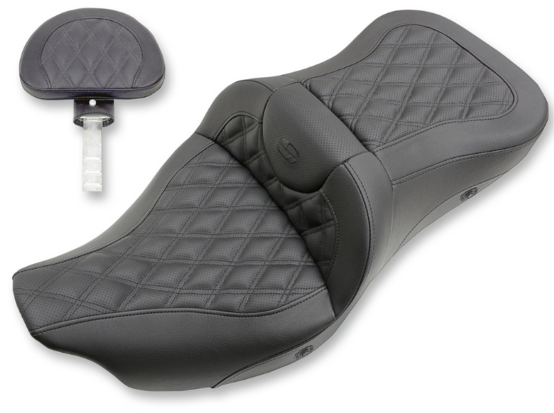 Saddlemen Road Sofa Seat - 808-07B-184BRHC For Harley Touring 2008-2025