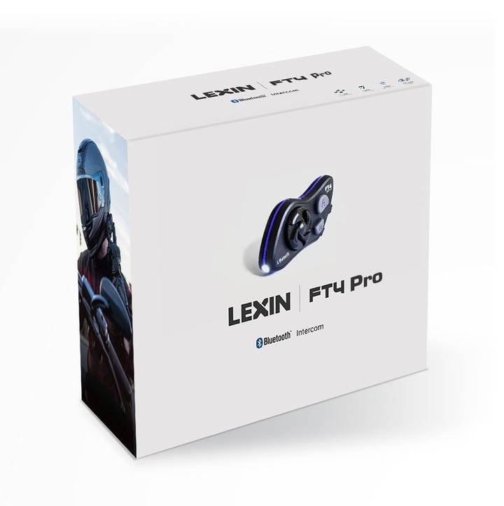 LEXIN FT4 PRO Bluetooth Headset - 4-way Intercom