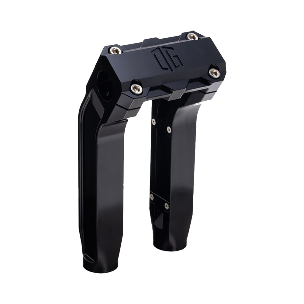 OG 8.5 inch Pull-Back Risers with black top clamp