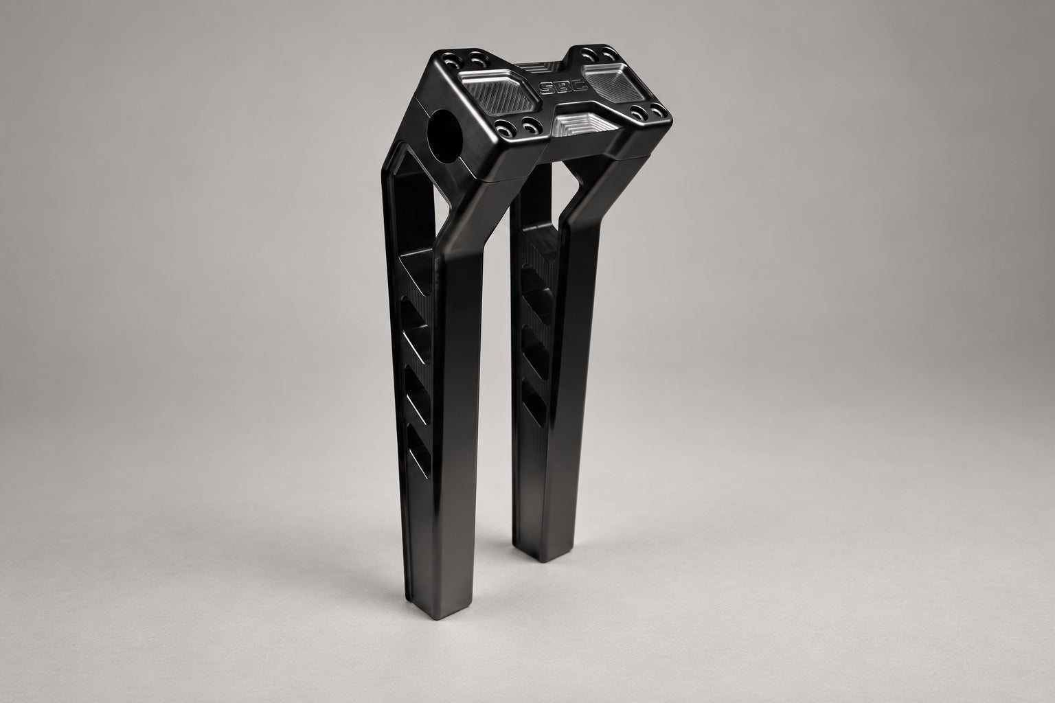 Performance risers. 12-inch risers in Black shown.